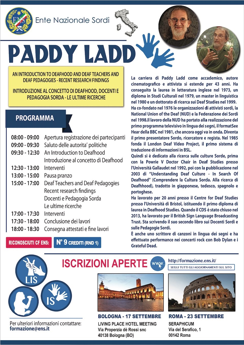 Paddy Ladd Programma