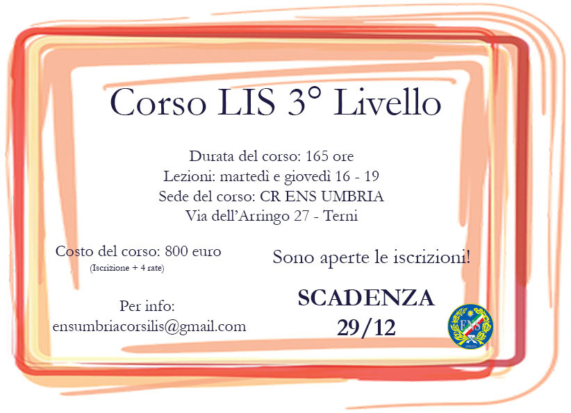 ENS Umbria 3 Livello 2019